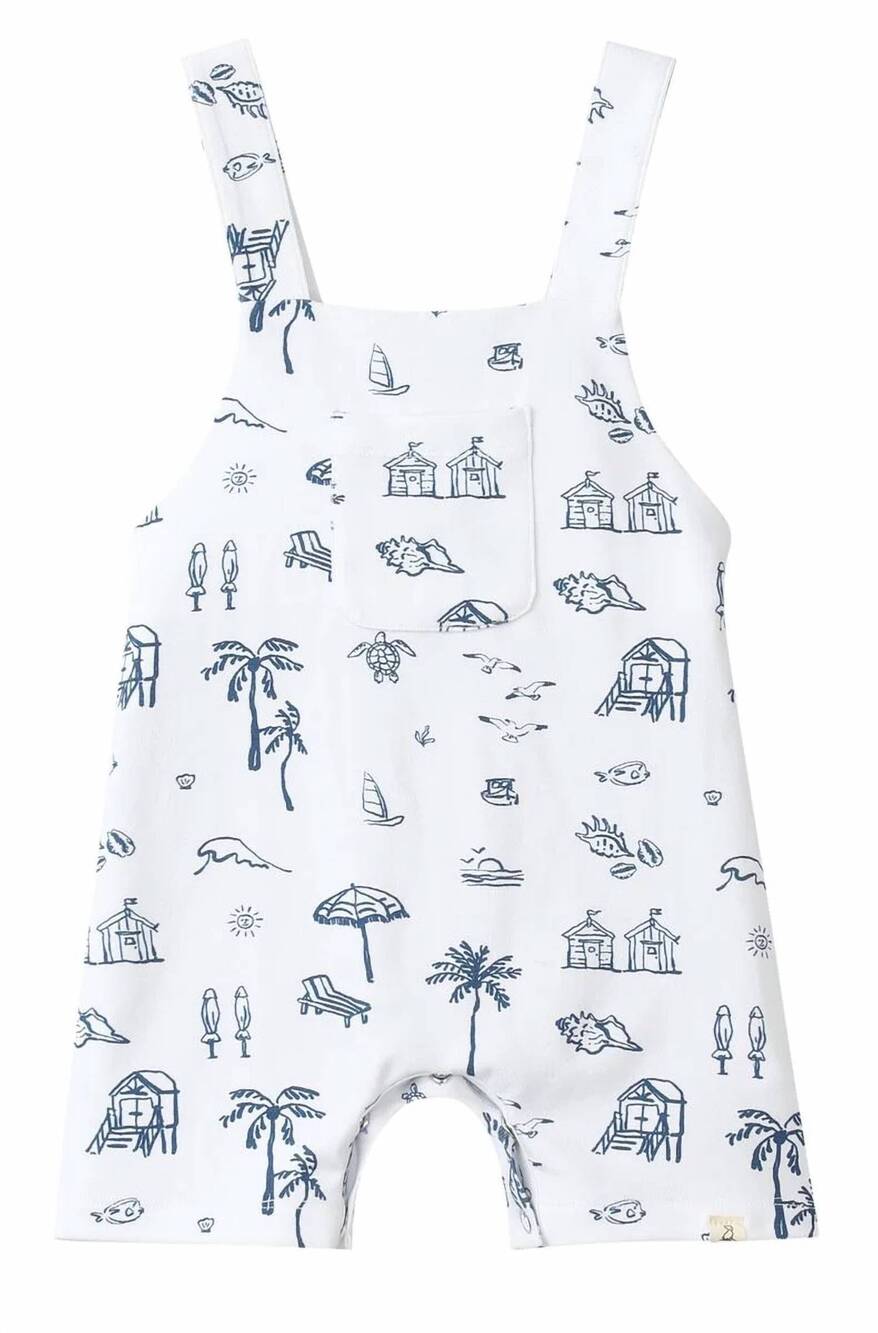 NEW ME & HENRY kid's dandy jersey overalls in beach